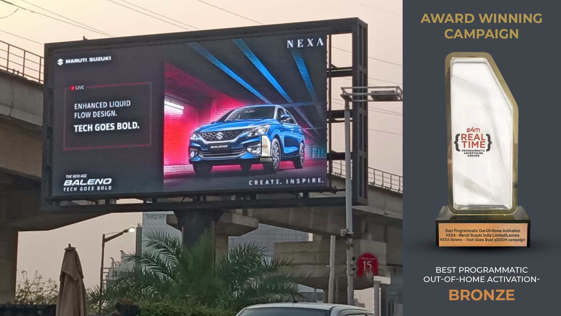 Baleno Cruises Programmatically on Digital Billboards #TechGoesBold